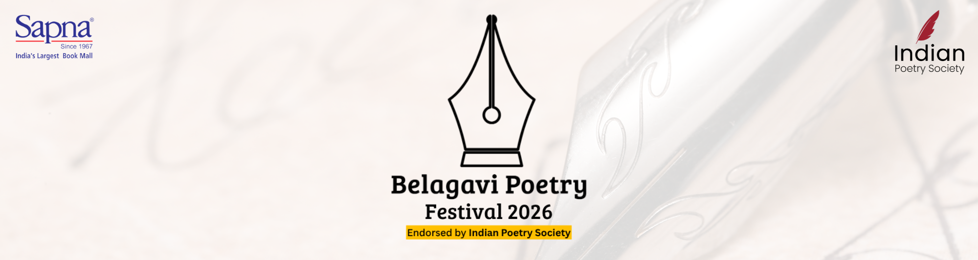 Indian Poetry Festival Banner